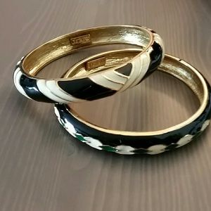 Bracelet - set of 2 enameled jcrew bracelets